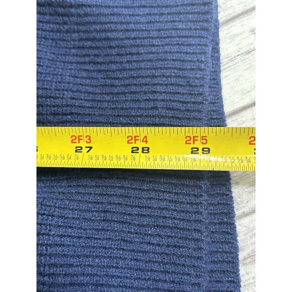 Tahari Cardigan Sweater Ribbed Knit Preppy Button Up Soft Navy Womens Small - Picture 10 of 10